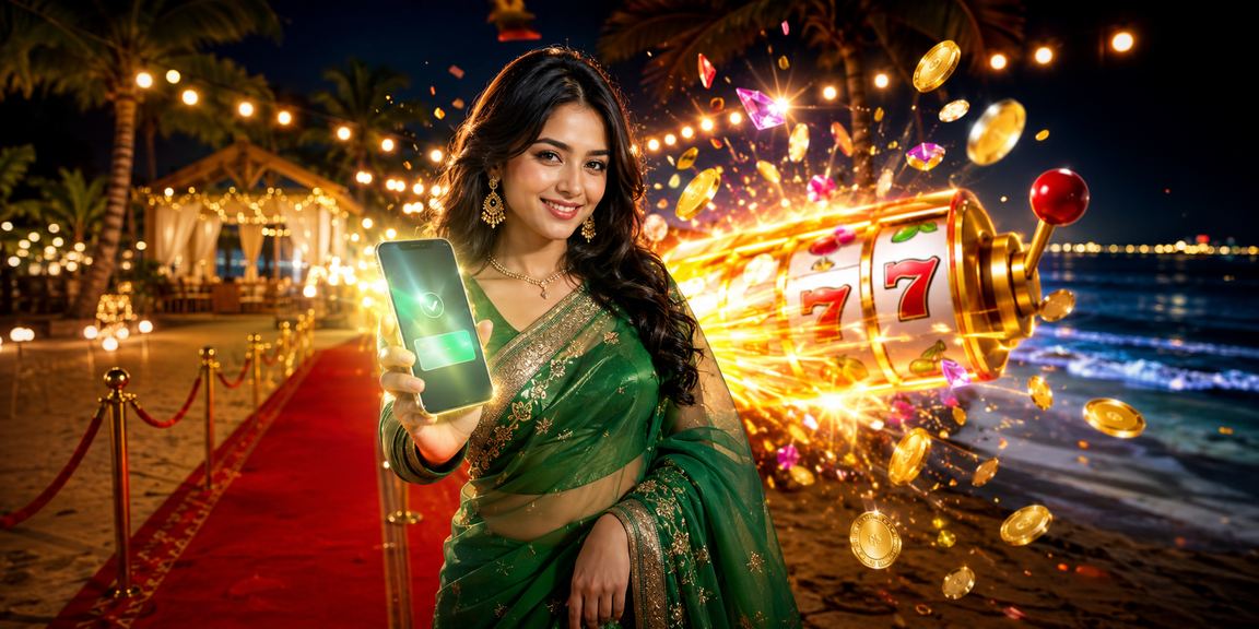 সেন্ট মার্টিনে স্লট গেম খেলছেন শাড়ি পরা একজন বাংলাদেশি ব্যবহারকারী